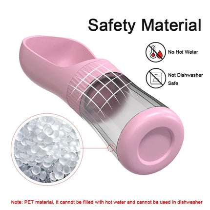 Portable Dog Water Bottle With Food Container Travel 2-in-1 Pet Water Dispenser For Small Large Dogs Cat Labrador Drinking Bowls