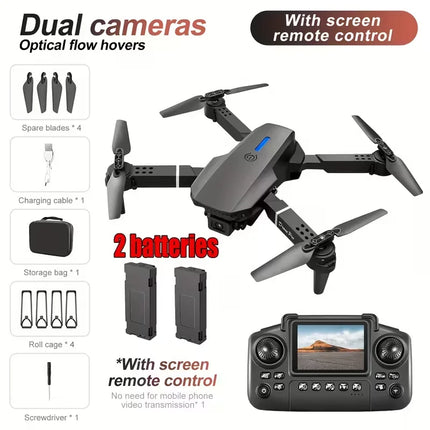 E88PRO Drone 8K 5G HD Dual Camera Aerial Photography Remote Control Screen Display Control Aircraft Quadcopter