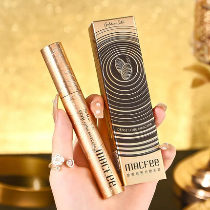 Macfee Golden 4D Curling Mascara – Lengthening, Waterproof, Sweatproof, Long-Lasting, Smudge-Proof, Unisex, Gentle