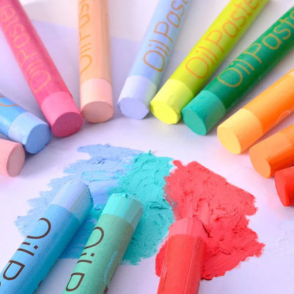 Super Soft Oil Pastels  24/36/48 Colors Set Great Blending and Layering Professional Crayons for Art Craft Coloring Sketching