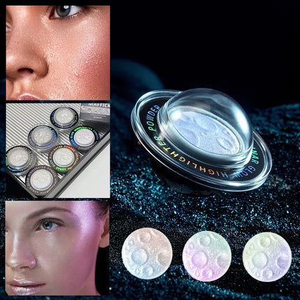 3 - Color High Gloss Powder With Permeable And Light Sensitive Texture, Delicate And Comfortable, Waterproof
