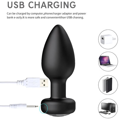 Anal Plug Butt Vibrator Wireless Control Adult Sex Toys Female Masturbator Stimulator Male Prostate Massager Vibrator Portable