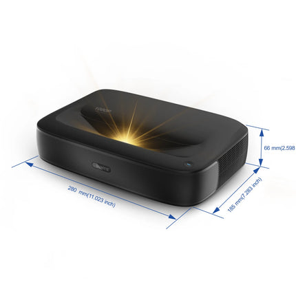 NEW H2 Mini Ultra Short Throw DLP proyector Full HD 1080P 1200 ANSI Lumens GTV UST Triple Laser projector 4k HDR10+ Home Cinema