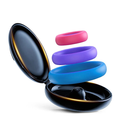 3 Pcs Reusable Silicone Cock Penis Rings Enlargers Erection Enhancing Long Lasting Ejaculation Adult Sex Toys for Men or Couple