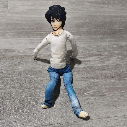 Anime Death Note L.Lawliet Cosplay Doll Plush Stuffed Dolls Abstract Joint Flexible Room Decoration Halloween Mascot Soft Props