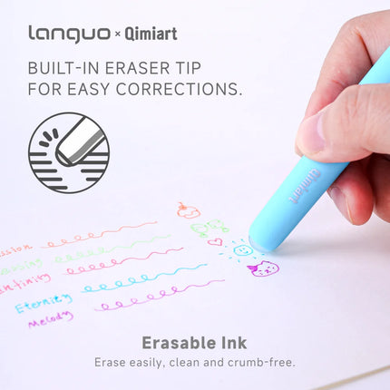 0.6mm Erasable Neutral Pen Kawaii Office Supplies for School Students Smooth Quick Drying Writing Stationery Erasable Gel Pens