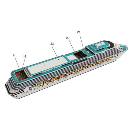 New 1PC Cruise Ship Paper Model Cruise Ship 3D Paper Model DIY Puzzle Manual Papercrafts Toy