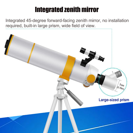 BORWOLF  Astronomy Telescopes 24X-750X for Adults, 110mm Aperture 600mm , HD for Moon Stargazing