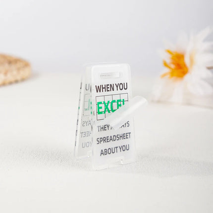 1PCS Acrylic Desk Sign "just Work Here " - Humorous Office Decor Unisex Gift For Coworkers Versatile Room Decor