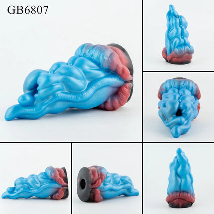 GEEBA Ultra-Realistic Blue Silicone Male Stroker Fantasy Breast Modeling Premium Adult Men Masturbator Body-Safe Adult Onahole