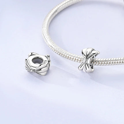 925 Silver Color Star Moon Heart Safety Chain CZ Beads Angle Wing Pendant Fit Bangle Charms Bracelet DIY Women Original Jewelry