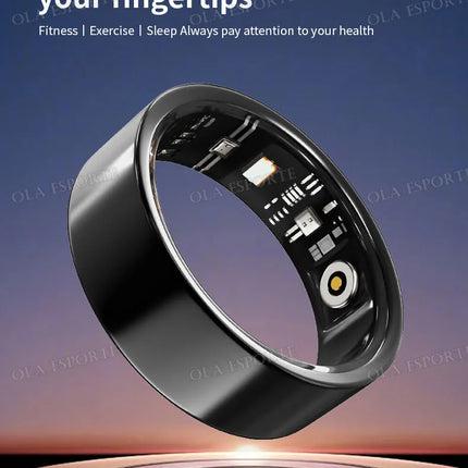 2026 Smart Ring Blood Pressure Heart Rate Sleep Monitoring Smartring IP68 & 5ATM Waterproof Multi-sport Mode Smartring Man Women
