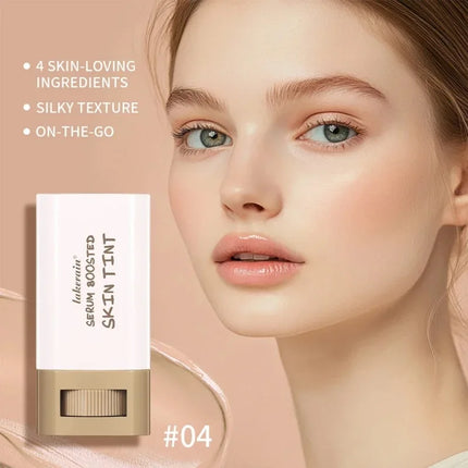 Foundation Stick Balm Serum Boosted Skin Tint Foundation Stick Smooth Plumper Hight Coverage Bronze Foundation Stick