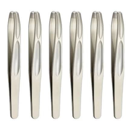 Premium Round Head Tweezers for Eyebrow & Facial Hair Removal Seamless Clips Short Hair Precision Beard Clip