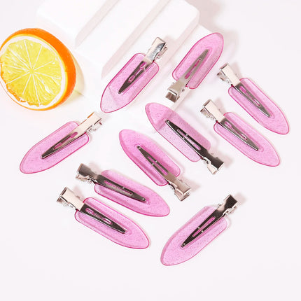 10pcs seamless fashion girl transparent hair clips, makeup facial accessory clips styling hair clips Special for real hair wigs