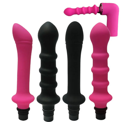 FREDORCH Sex Machine Attachments Fascia Gun Massage Head to Silicone Dildo Sex Toys for Men Women Vibrators Penis Masturbation