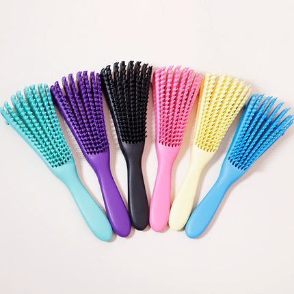 Scalp massage brush winding to sag hair brush anti-static wet curl hair brush salon hairdressing tool Special for real hair wigs hair comb men