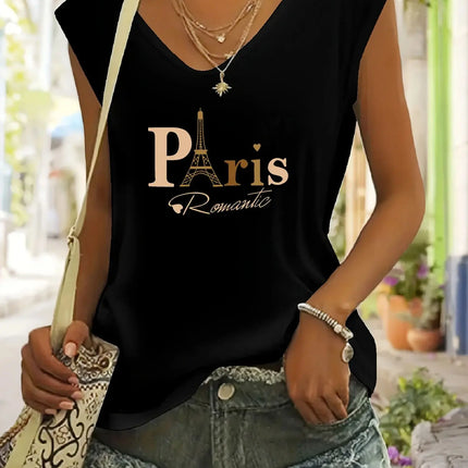 Summer women's white short sleeved shirt, loose and comfortable, soft vacation love punk style