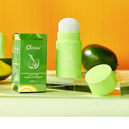 Ocheal Avocado Cleansing Makeup Remover Gel Stick Facial Eye Lip Orange Deep Cleaning Balm Cream Stick Clean Cleanser Skin Care