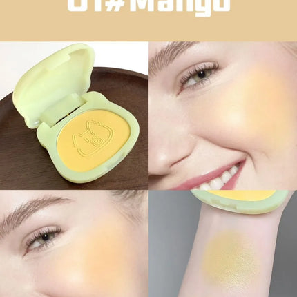 Colorful Matte Monochrome Blush SHAQINUO Whitening Lasting Vitality Girl Nude Makeup Natural Smudge Pendant Single Blush Plate