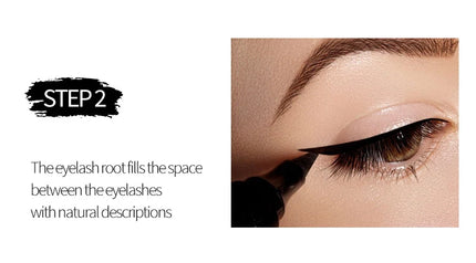 YANQINA Mascara with Eyeliner Combo Black Slim Drawing Line Smooth Definition Long Lasting Waterproof Eye Makeup 2 Pcs Set
