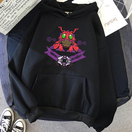 digimon hoodies men long sleeve top graphic y2k aesthetic sweatshirts men Korean style tracksuit