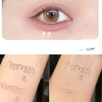 3 Colors Brown Lying Silkworm Liquid Eyeliner Pen Waterproof Big Eyes Makeup Smooth Quick-drying Women Cosmetics Beauty Tools