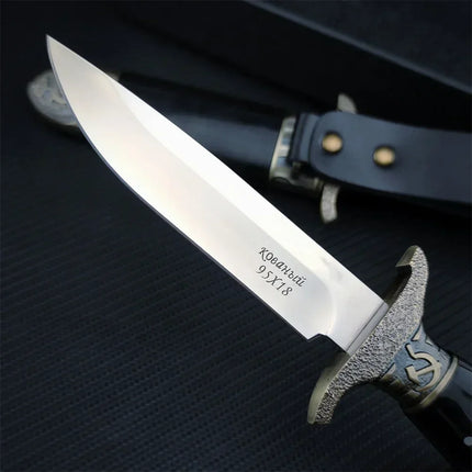 Russian Finka NKVD Fixed Blade Knife 7CR13Mov Steel Resin Handle Outdoor Hunting Survival Camping Knife