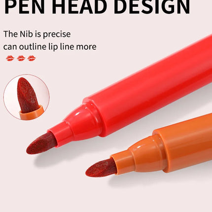 Nude Brown Lip Liner Pencil 4 Colors Red Contour Tint Tattoo Lip Gloss Waterproof Long Lasting Matte Lipstick Crayon Pen Makeup