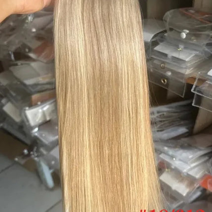 ZZHAIR 100% Human Hair Extensions 16"-26" Machine Made Remy Hair Weft Weaving 100g/Pcs Straight Natural Silk Non-clips