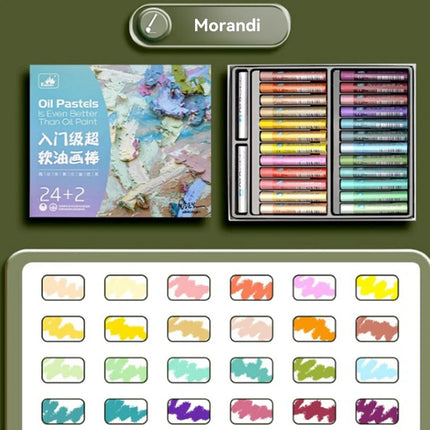Beginners Soft Oil Pastel for Drawing Coloring Blending Pigment Crayons Chalk 16/24/36/48 Colors Painting School Art Supplies