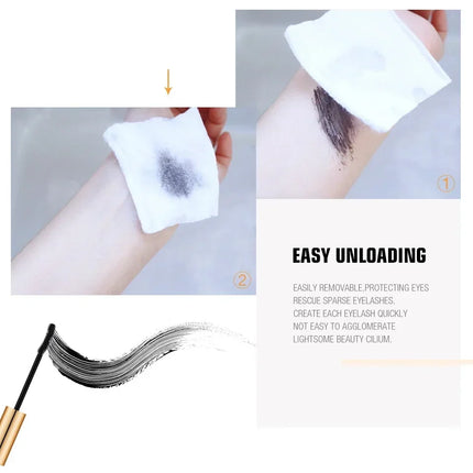 3D Mascara Eyelashes Lengthening Black Lash Eyelash Extension Eye Lashes Brush Beauty Makeup Long-wearing Gold Color Mascara