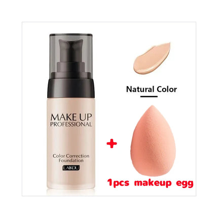 LAIKOU Foundation Concealer 40g Foundation Makeup Base Face Cream Liquid  Moisturizer Oil control Maquiagem  With MakeUp