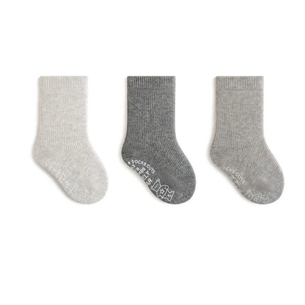 3 Pairs a Lot Spring New Baby Toddler Socks 0-5Y Non-Slip Antibacterial Soft Cotton 2026 Kids Socks for Boys Girls Accessories