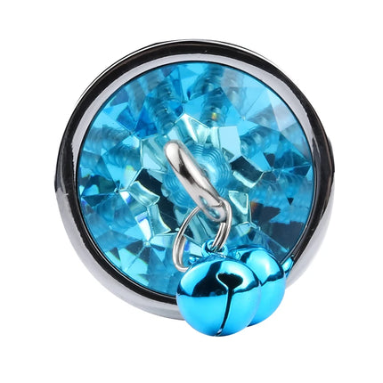 3 Size Metal Anal Plug Crystal and Bells Anus Dilator Sex Toys Bullet Stainless Steel Butt Plug Men Women Couples Adult Toys
