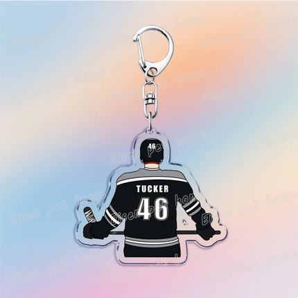 Classic TV Show Off Campus Keychains Elle Kennedy Briar U Garrett Graham Hockey Keyring Jewelry Fans Friends Gifts