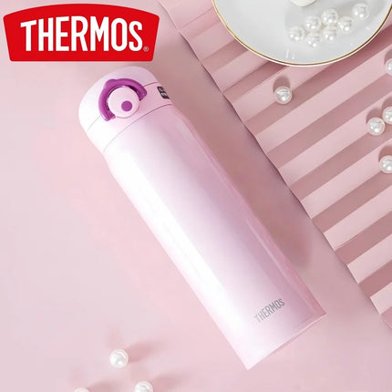 THERMOS Water Bottle 500ml Children Stainless Steel Vacuum Flask Thermal Mug, 6-12H Hot & Cold, Leakproof Coffee Mug for Hiking