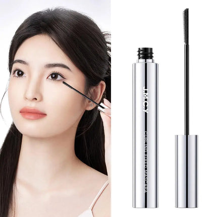 3D Curling Eyelash Mascara,Slim Brush Mascara, Waterproof Tube Mascara Lash-Lifting Long Lasting No Clumping Defined Lashes