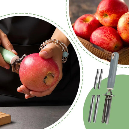 Stainless Steel Apple Corer Red Dates Pear Seed Remover Multi-function Fruit Seed Core Remover Slicer Knife Kitchen Gadgets