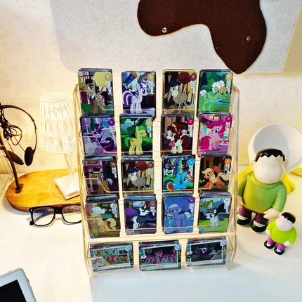 Card and greeting card transparent desktop storage rack assembly, star card flower shop gift shop storage display rack