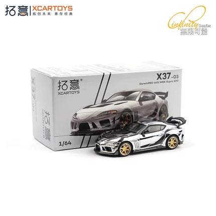 Xcartoys x Pop Race 1:64 EVA RT TYPE-08 087X PANDEM S13 SINGER SKYLINE GTR V8 DRIFT Diecast Model Car