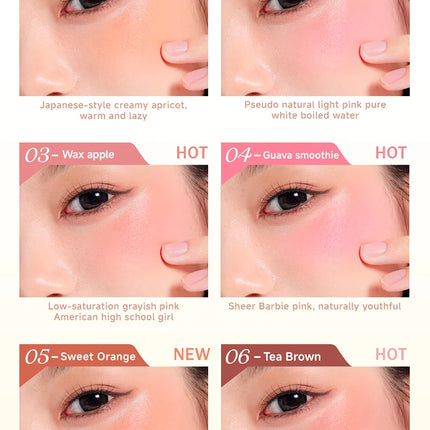 Rock Sweet Liquid blusher Rouge Vitality Pink Blush Brightening Plumping Color for the Face Hot Selling Beauty Product