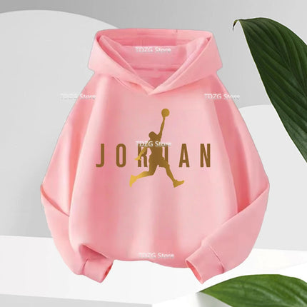 Autumn Brand Pattern Print Fleece Children Hoodie Kid Boys Girl Clothes Sport Fashion Long Sleeve Hooded Sweatshirt Pullover Top