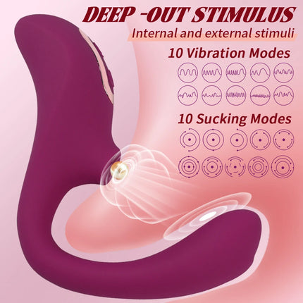 Sucking Vibrator G Spot Clitoris Suction Female Nipple Oral Vacuum Sucker Stimulator Massager Adult Goods Sex Toys for Women