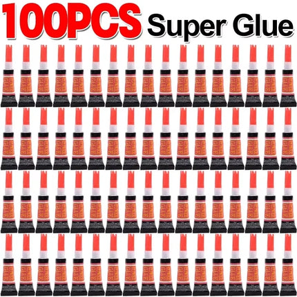 Liquid Super Glue for Wood, Rubber, Metal, Glass – Strong Cyanoacrylate Adhesive Gel 502 for Instant Bonding Leather & More