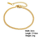 2 Cuban Chain / 17-22 cm