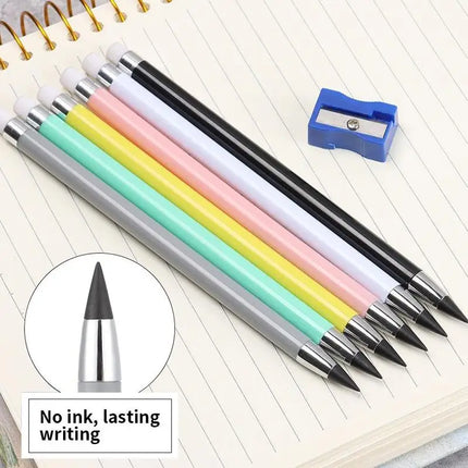 Eternal Pencil Erasable Unlimited Pencil Inkless Art Sketching Writing Hb Drawing Tools Cute Office Stationery Learning Supplies