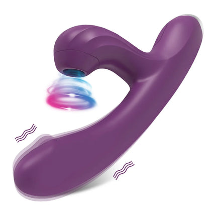 Powerful 20 Speeds Dildo Vibrator Female Clit Sucker Vacuum Clitoris Stimulator Adults Goods Finger Wiggling Sex Toy for Women