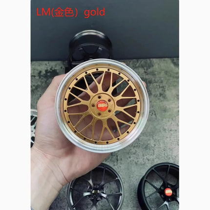 Wheel Model Car Ornaments RAYS Metal Wheel RID Aluminum Alloy Simulation Forging Wheel Modification Creative Desktop Toy