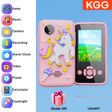 Kids Smart Phone Toy Camera Unicorn Baby Mobile MP3 Music Player Digital Camera Educational Toys Birthday Gifts Girls Boys